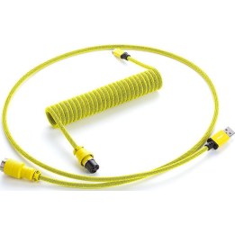CableMod PRO Coiled Keyboard Cable USB-C zu USB Typ A, Dominator Yellow - 150cm