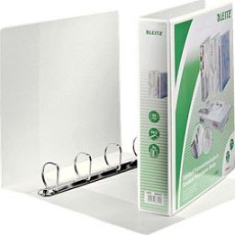 LEITZ Presentation Ring Binders, 4-ring, DIN A4, 6.3 cm, white