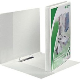 LEITZ Presentation Ring Binders, 2-ring, DIN A4, 2.9 cm, white