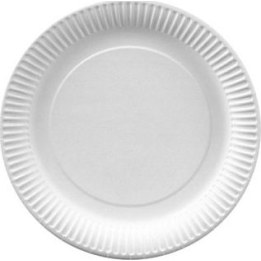 PAPSTAR paper plates, 23 cm, white 11185