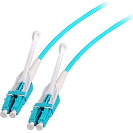 Cable de conexión EFB Duplex Push/Pull LC-LC OM3, 5 m, LSZH, 3 mm, color aguamarina