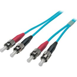 EFB Duplex Patchkabel ST-ST OM3 1m LSZH 3mm aqua