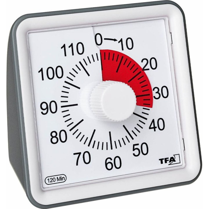 TFA® Visual Kitchen Timer, Silver