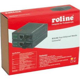 Conversor Fast Ethernet RJ-45 - ST Loop-back
