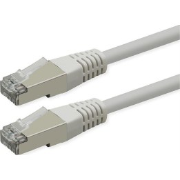 KAB ROLINE Cat.6 Class E PoE S/FTP PiMF patch cable, white, 15m