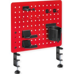 Plug-in board for gamers, clamp mount, red
