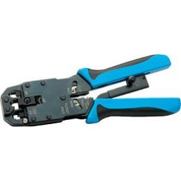 Universal crimping pliers for modular connectors