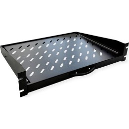 48,26 cm, estante extraíble de 19 pulgadas, 2 HE, 404 x 350 mm, capacidad de carga de 30 kg