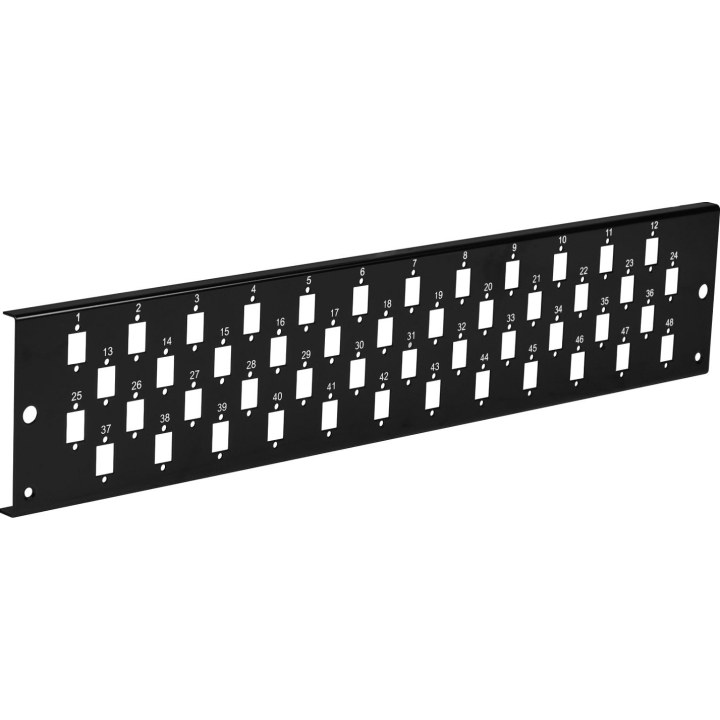 EFB-Elektronik VSB2HE-FP-SW-48SC-S painel frontal 2U preto
