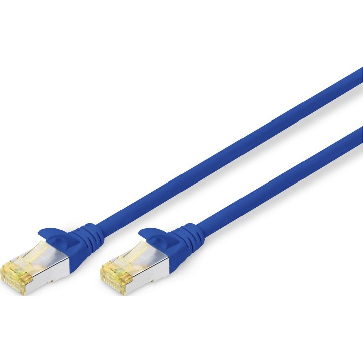 DIGITUS CAT 6A S/FTP Patchkabel, 2m, blau