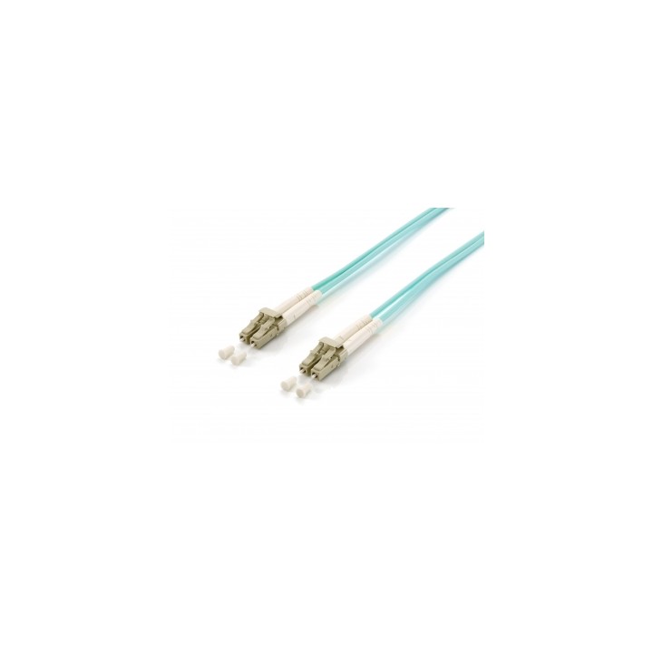 EQUIP OM3 fiber optic cable LC/LC duplex 5 m turquoise