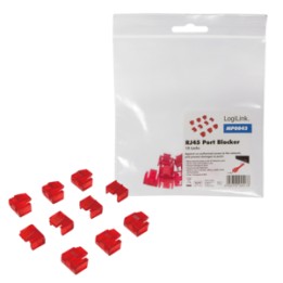 Bloccaporte RJ45 Logilink, 10 chiusure