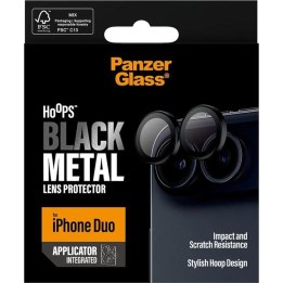 PanzerGlass Hoops Camera Lens Protector for iPhone Duo – Black