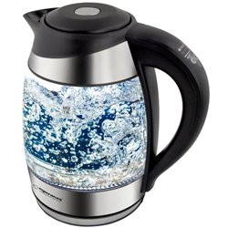Esperanza EKK026 tetera eléctrica 1,7 L Negro, Transparente 2200 W