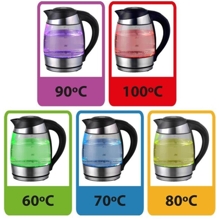 Esperanza EKK026 electric kettle 1.7 L Black,Transparent 2200 W