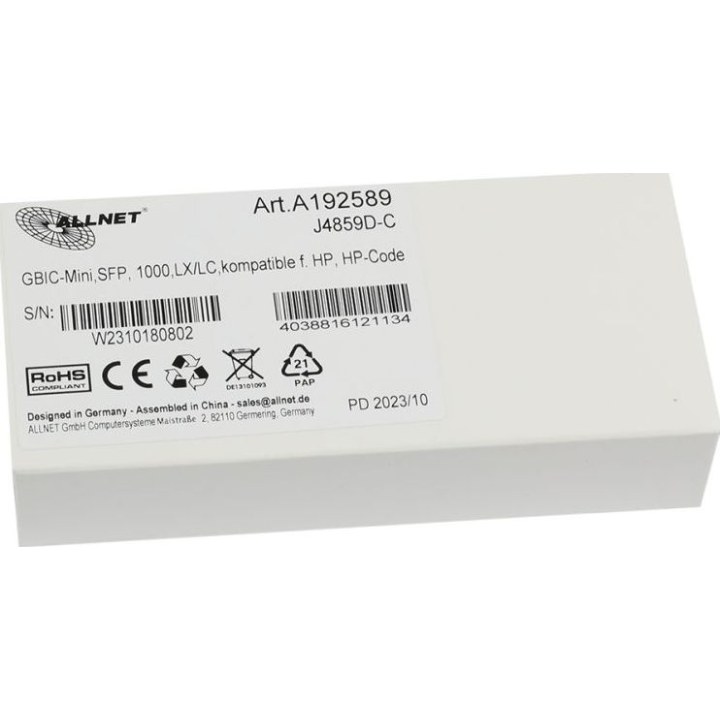 1000, LX/LC, compatible con HP (Aruba), código HP,