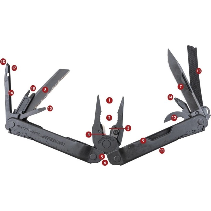 Leatherman Super Tool 300M Multi-Tool, Black