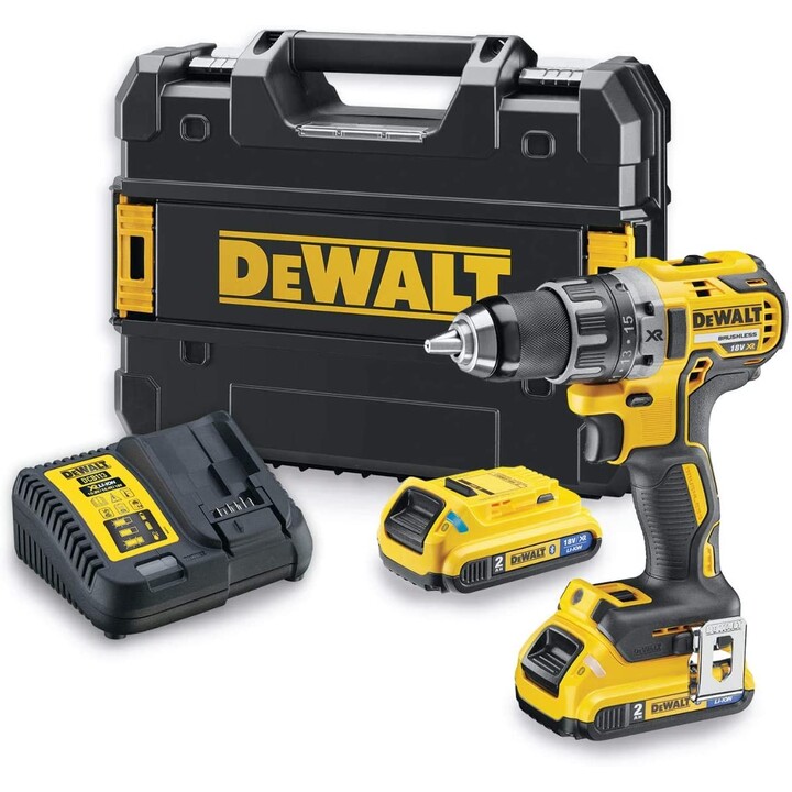 DeWALT DCD791D2-QW Bohrmaschine Ohne Schlüssel Schwarz , Gelb 1,5 kg