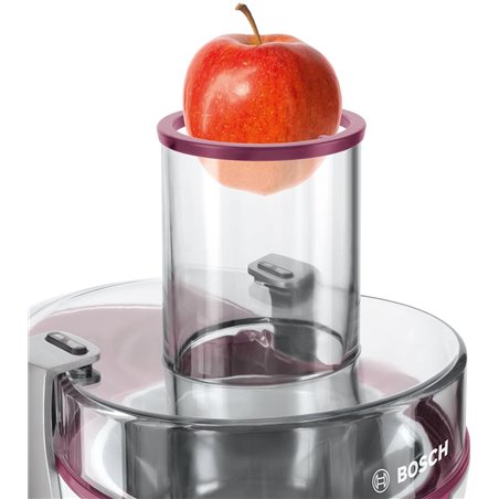 Bosch MES25C0 exprimidor Licuadora centrífuga Cereza, Transparente, Blanco 700 W