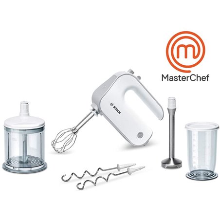 Bosch MFQ4080 batidora Batidora de mano Plata, Blanco 500 W
