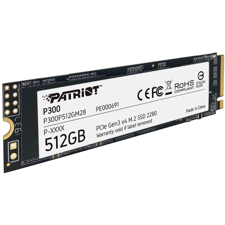 Patriot P300 M.2 Pci-Ex4 Nvme 512 Gb Ssd