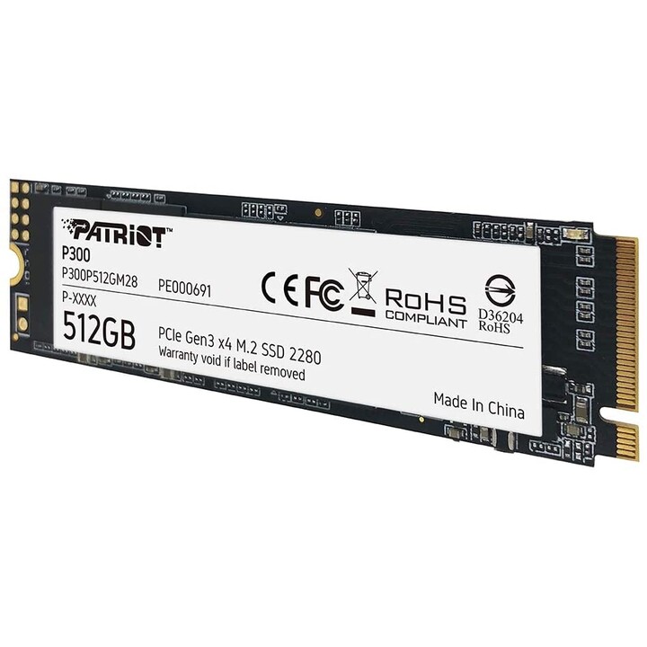 Patriot P300 M.2 Pci-Ex4 Nvme 512 Gb Ssd