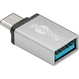 USB 3.0 A - C (Buchse - Stecker) Adapte , silber