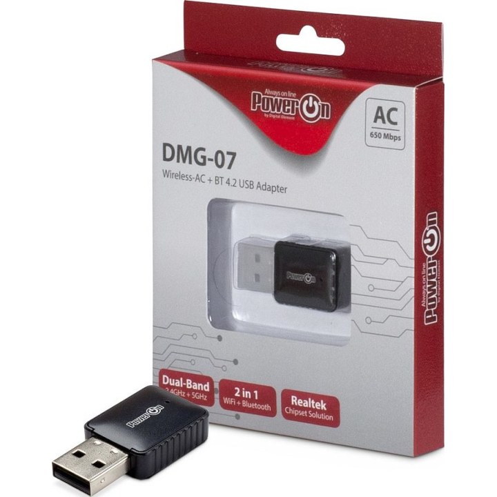 PowerOn DMG-07 WLAN-/Bluetooth-USB-Adapter