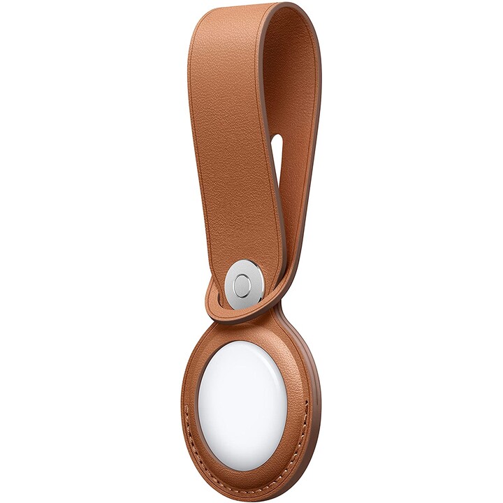Leather Pendant for Airtag Caramel Brown