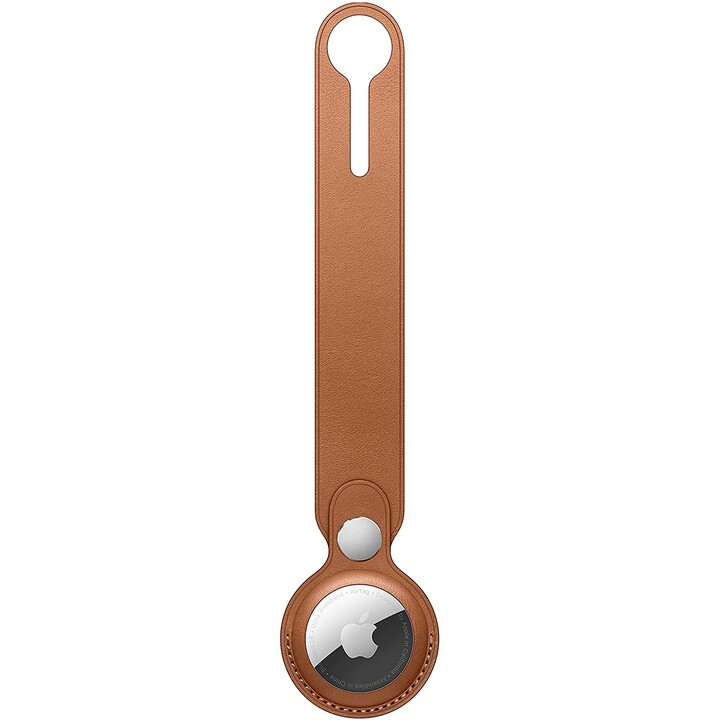 Leather Pendant for Airtag Caramel Brown