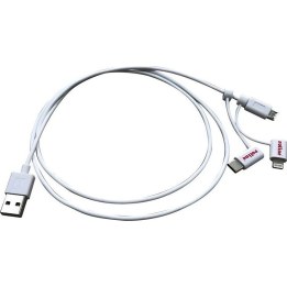 Câble USB Roline, 1 m, blanc