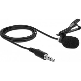 Microfone de lapela omnidirecional com clipe, conector jack de 3,5 mm de 3 pinos + cabo adaptador para smartphone e tablet
