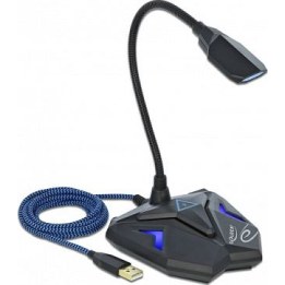 Microfono da gioco USB da tavolo con collo d'oca e pulsante di silenziamento