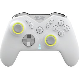 Controlador Dragonshock Nebula Pro Wireless branco com interruptor