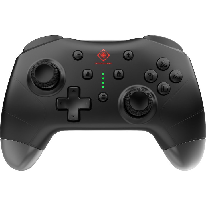 Deltaco GAM-183 kabelloses Gamepad für Switch, PC und Mobilgeräte, schwarz