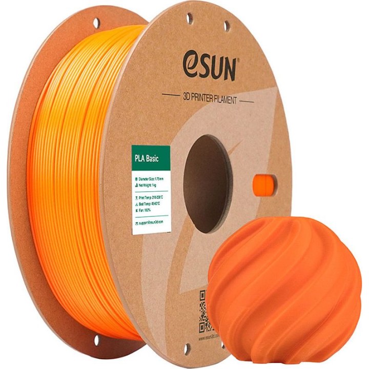 PLA BASIC 1,75 mm LARANJA 1 kg