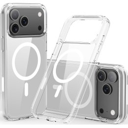 Nevox StyleShell SHOCKFlex (transparente, para iPhone 17 Pro, compatible con MagSafe)