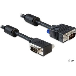 Cable SVGA de 2 m, con conectores macho-macho en ángulo