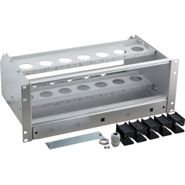EFB 19" subrack, 3U/84HP plus 1U cable management compartment