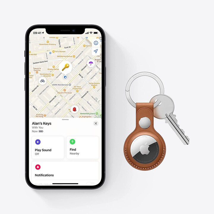 Apple AirTag 1 pc Branco Prata