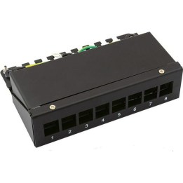 Support de modules Keystone 8 ports, noir