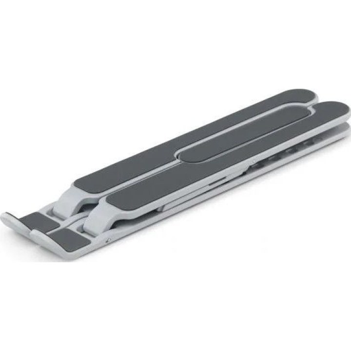 Dicota D31889 Support Pliable pour Ordinateur Portable et Tablette, Aluminium, Hauteur Réglable 5 Niveaux, Inclinaison 0-45°, Ju