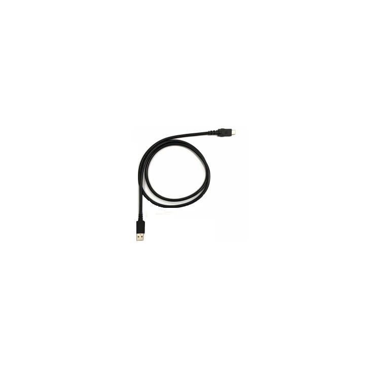 Câble Zebra CBL-TC5X-USBC2A-01 USB-C vers USB-A pour charge et synchronisation, 1,5 m, USB 2.0, 2,4 A, compatible TC51/TC52/TC56