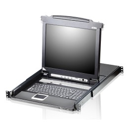 Aten CL5716M Console LCD KVM da 17" e 16 porte, nero