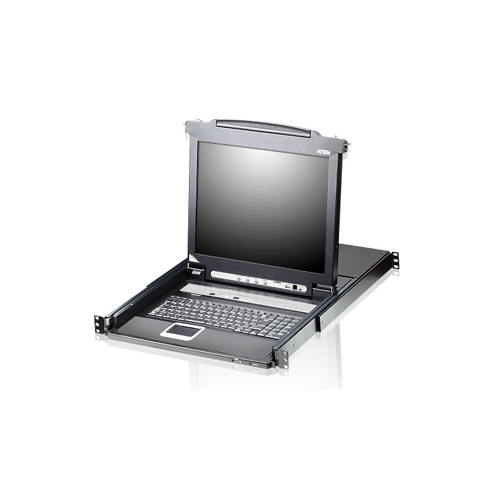Aten CL5716M Console LCD KVM da 17" e 16 porte, nero