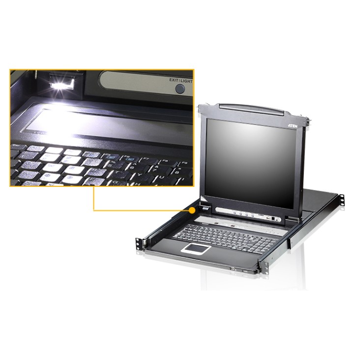 Switch KVM con LCD da 17" e 16 porte