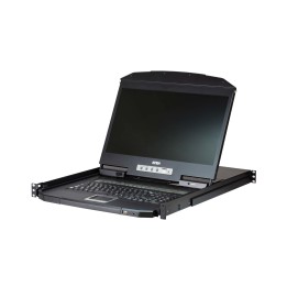 Aten CL3108NX rack console 47 cm (18.5") 1366 x 768 pixels Metal, Plastic Black 1U