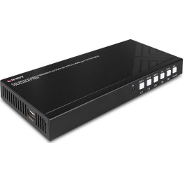 LINDY Extender Transmitter mit HDMI,DP,Typ-C Inputs HDBaseT