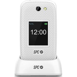 Telemóvel SPC 2337N Harmony 2 4G branco, tipo tampa -  duplo SIM -  2,8 polegadas -  micro SD -  Bluetooth + base de carregament