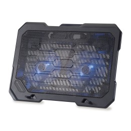 Base de refrigeração Conceptronic para portáteis, com 2 ventoinhas de 125 mm, até 15,6 polegadas